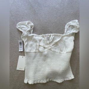 Aritzia Wilfred sojourn top size S NWT light birch